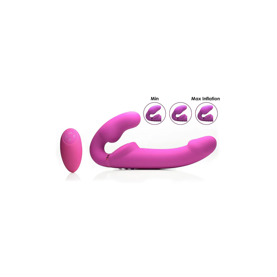 Strapless Strap-On "Evoke Ergo Fit" with Remote Control