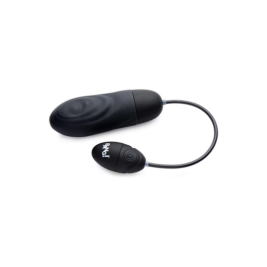 Pulsating Rechargeable Silicone Bullet Black
