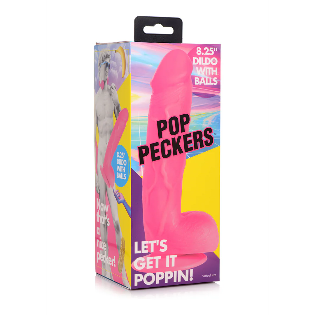 POP Dildo with Balls 21 cm
