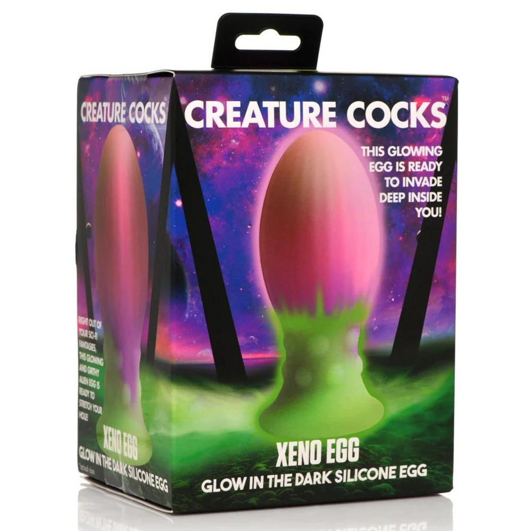 "Xeno Egg" Glow in the Dark Silicone Egg Pink