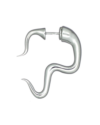 SMOOTH COIL PUSHBACK EARRING