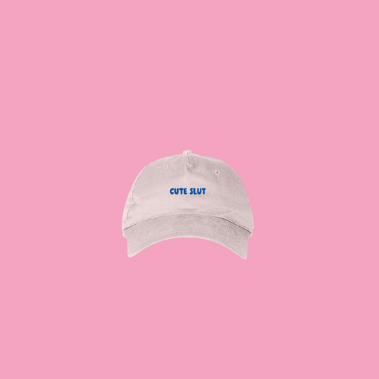 KK Cap "Cute Slut" Light Pink/Blue