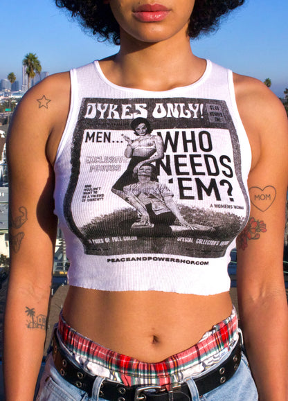 DYKES ONLY! Vintage Magazine Crop Top
