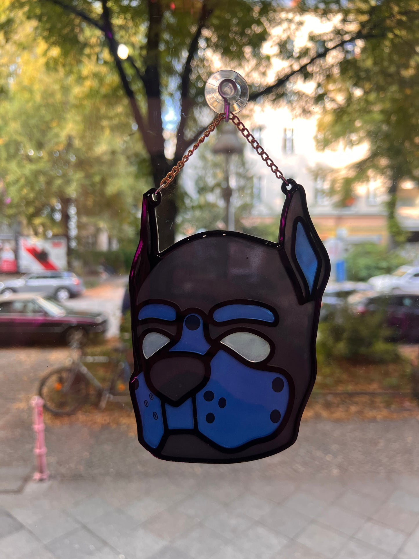 Kinky Glass "Puppy Mask" Blue