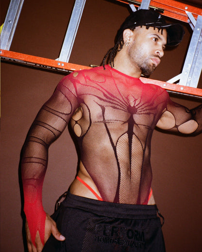 LEAK NYC - CARNAGE Bodysuit - FIRESAGE