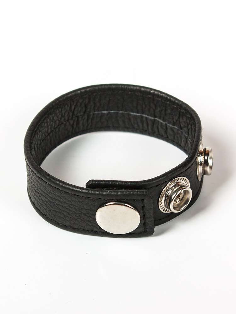 3 Snap Leather Cockstrap