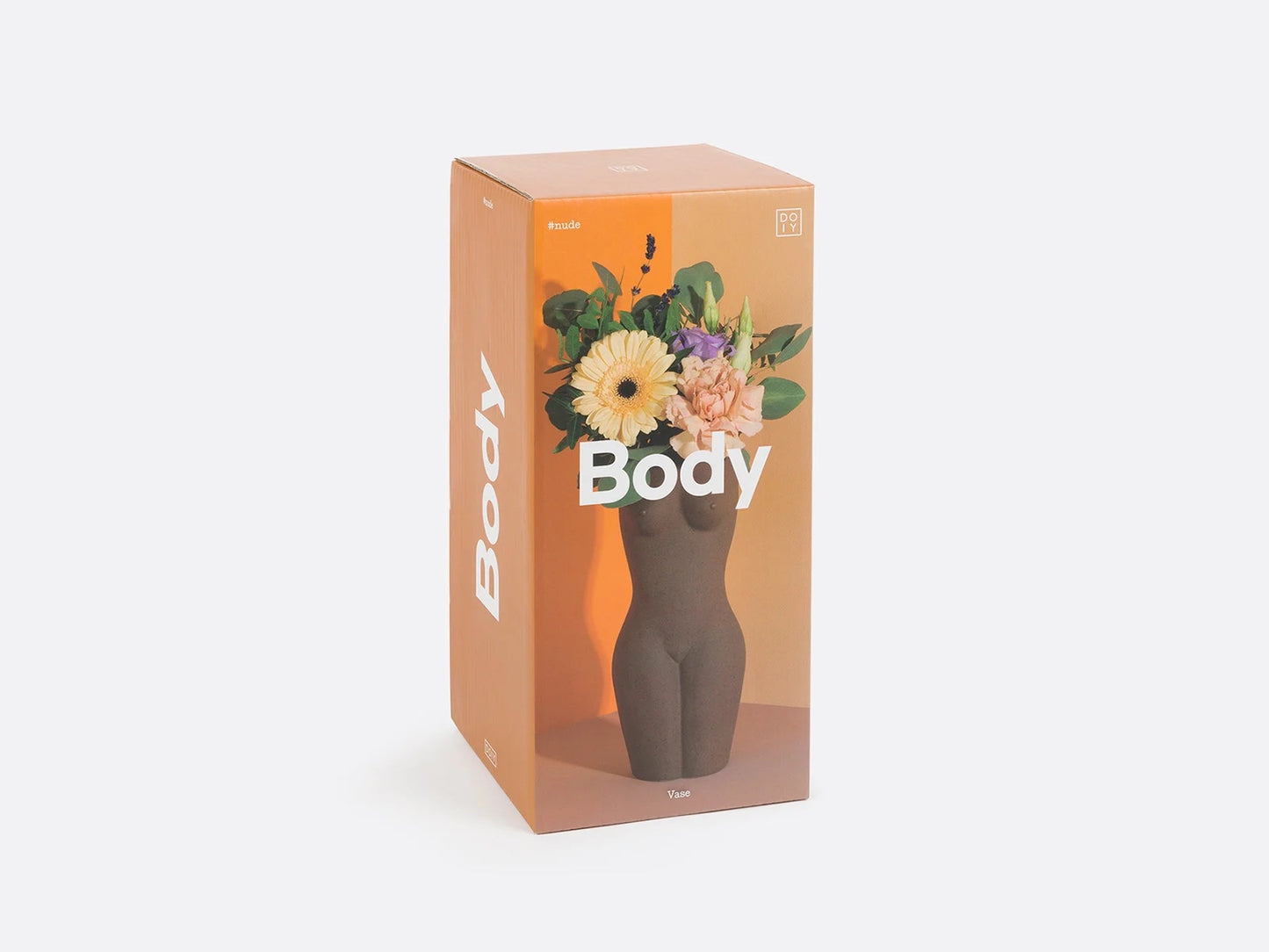 "Body Vase" 23 cm Brown