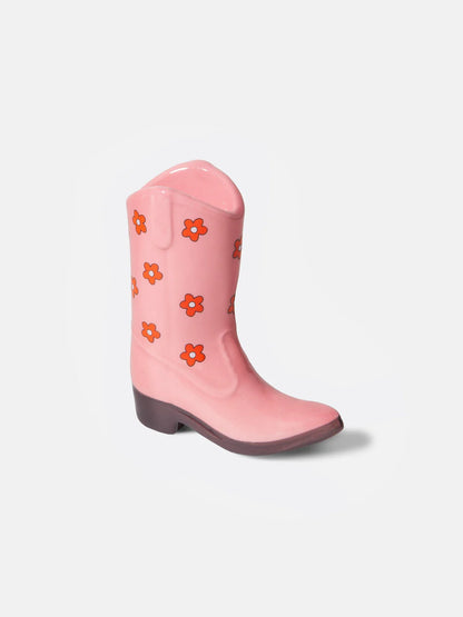 Cowboy Boot Incense Holder Pink