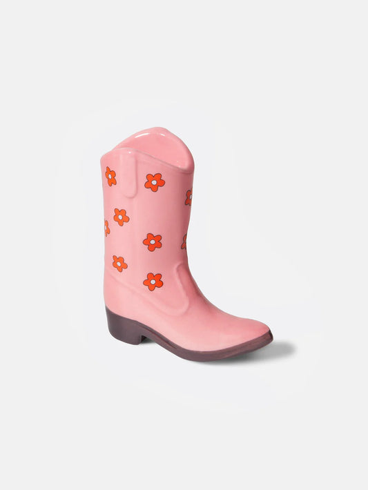 Cowboy Boot Incense Holder Pink