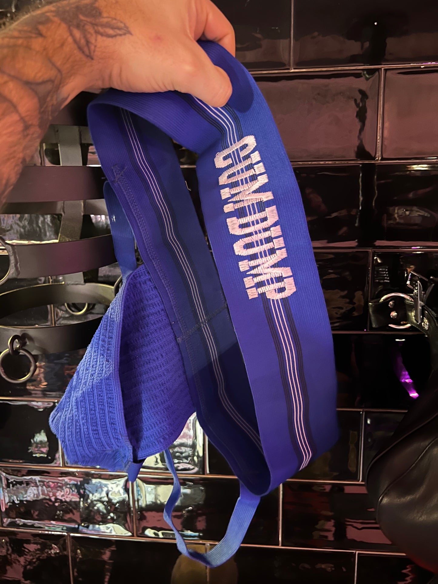 Embroidered Jockstrap "CUM DUMP"