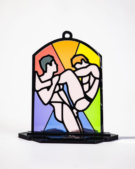 Twinks Kinky Stained Glass Style Resin Art