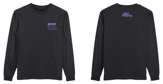 QUEER Keller Kreuzberg Longsleeve black/lilac