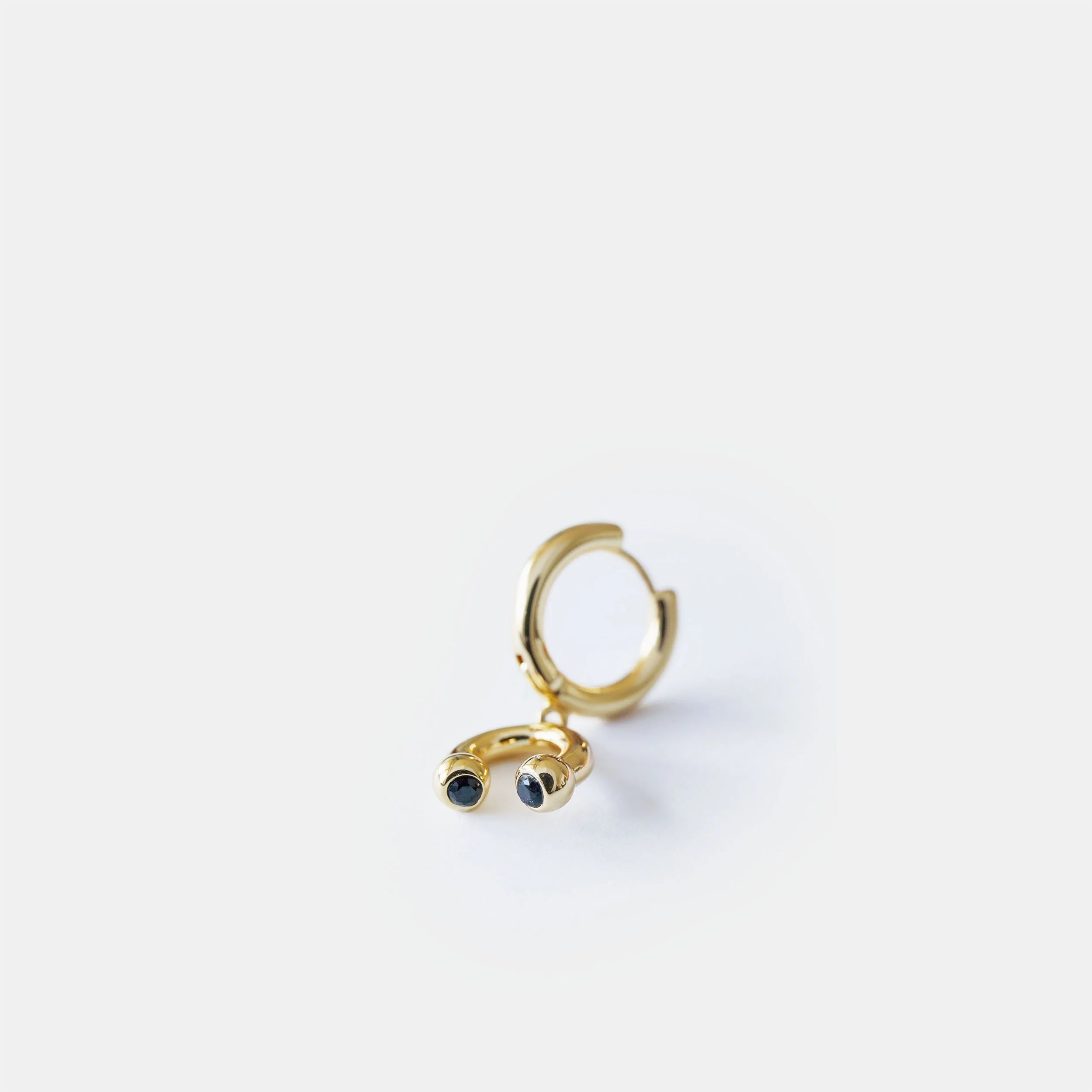 PRINCE ALBERT DROP HOOP EARRING