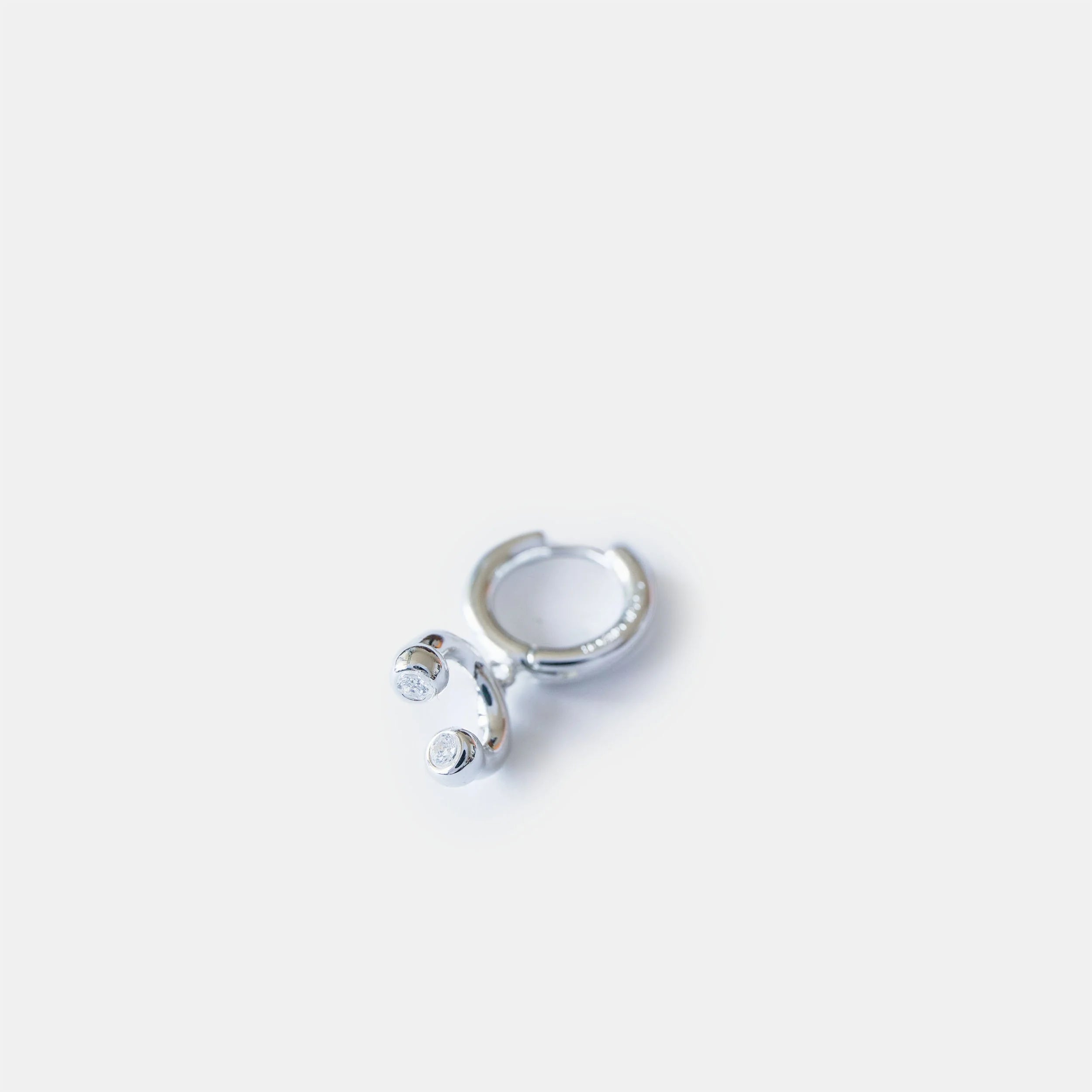 PRINCE ALBERT DROP HOOP EARRING