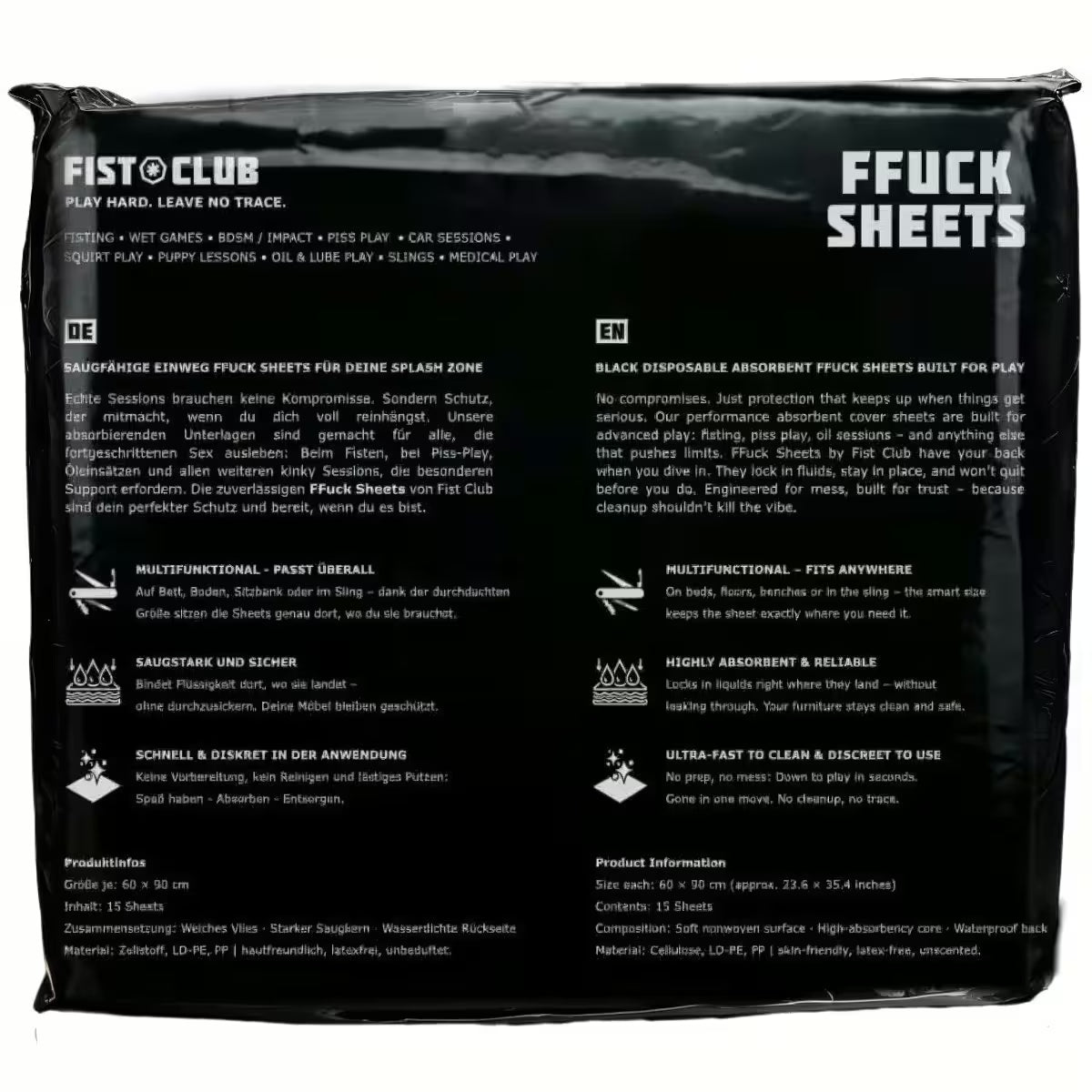FFuck Sheets Fetish Pads - 15 pack