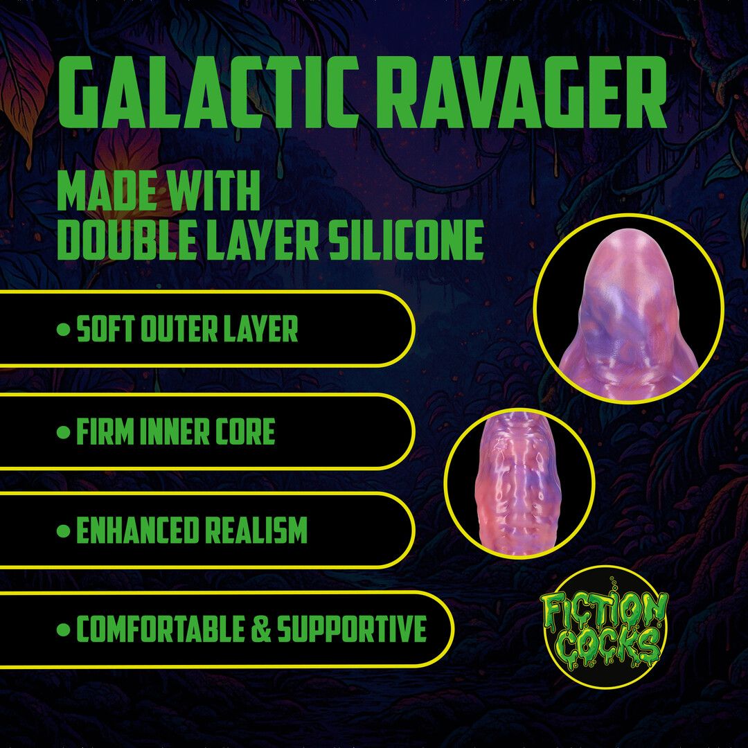 "Galactic Ravager" Silicone Dildo Purple