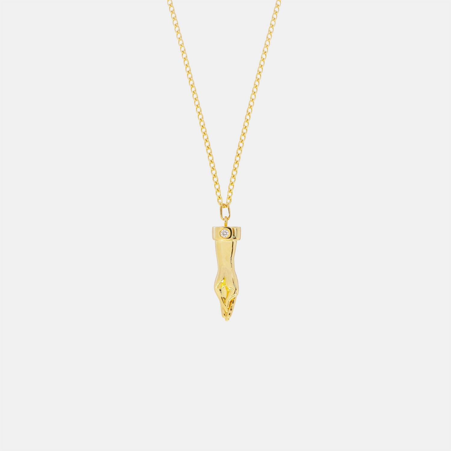 FISTING FRIEND GOLD PENDANT NECKLACE
