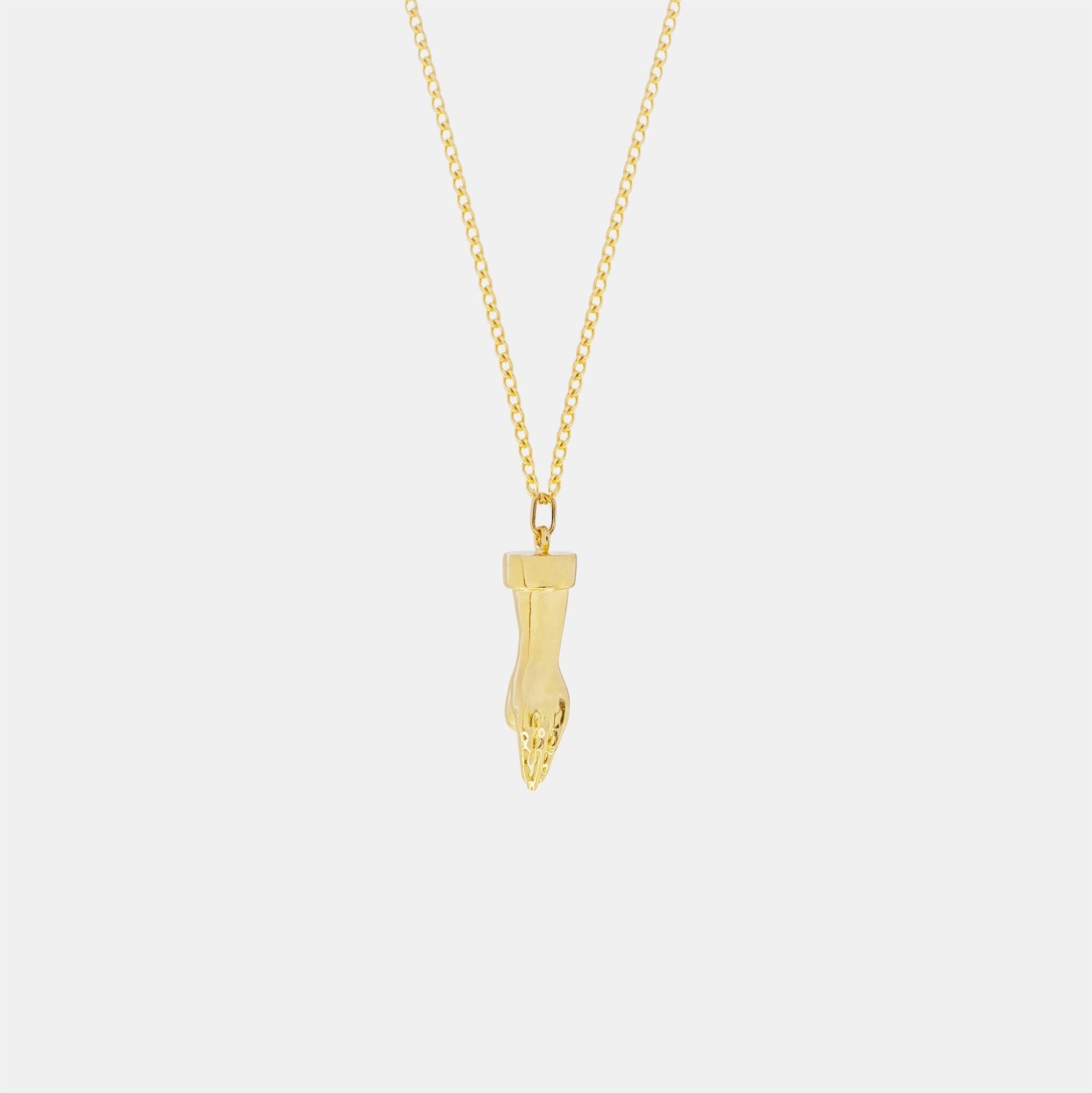FISTING FRIEND GOLD PENDANT NECKLACE