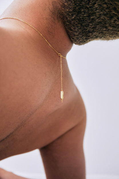 PRINCE ALBERT GOLD DICK PENDANT NECKLACE