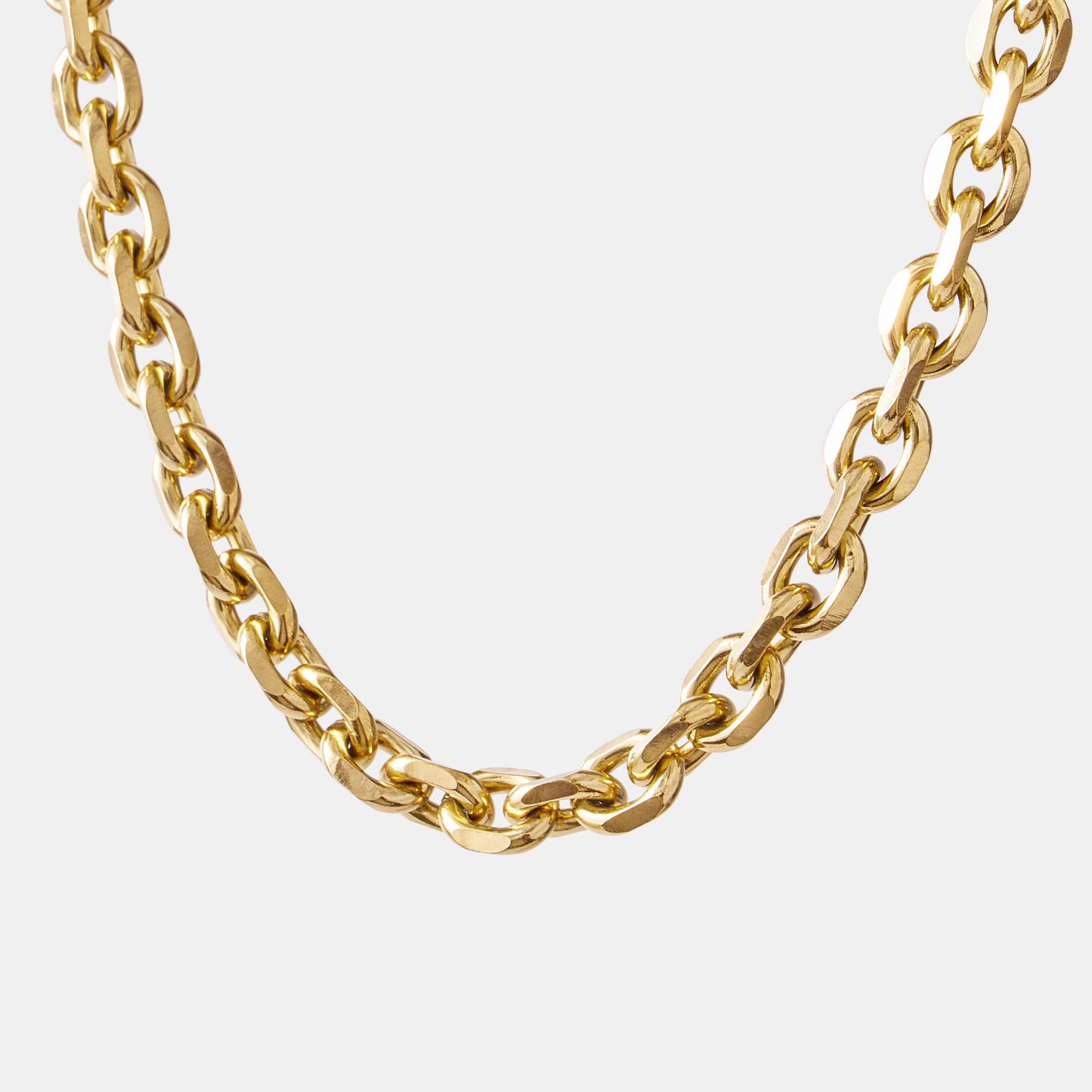 THICC N' CHUNKY CABLE CHAIN NECKLACE (Silver & Gold)