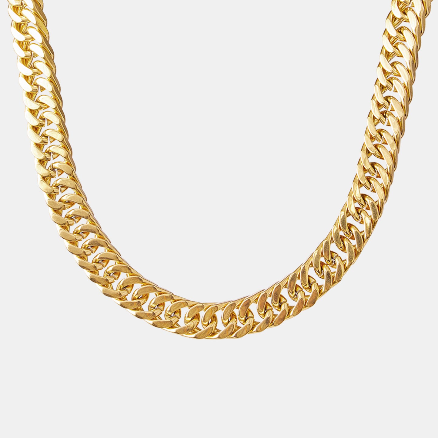 THICC N' CHUNKY CURB CHAIN NECKLACE (Silver & Gold)