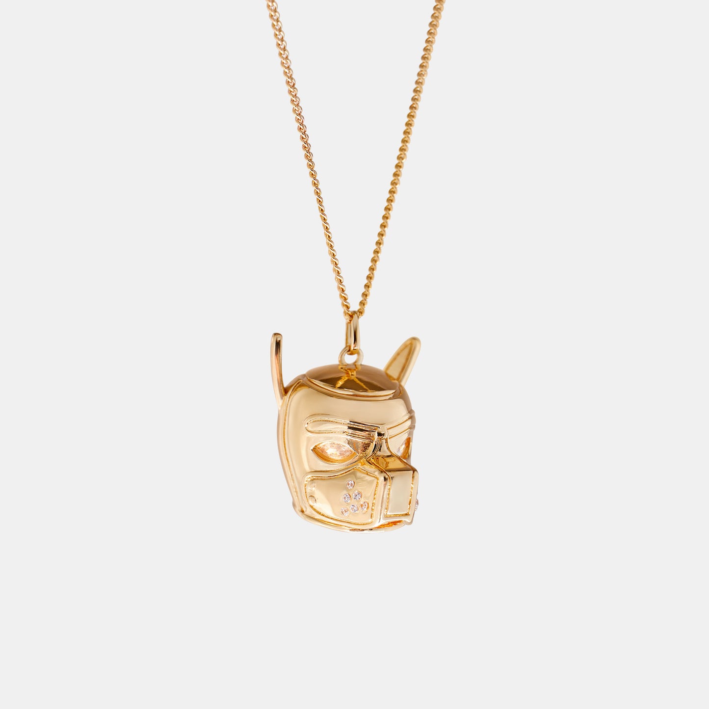 PUP MASK PENDANT (Silver & Gold)