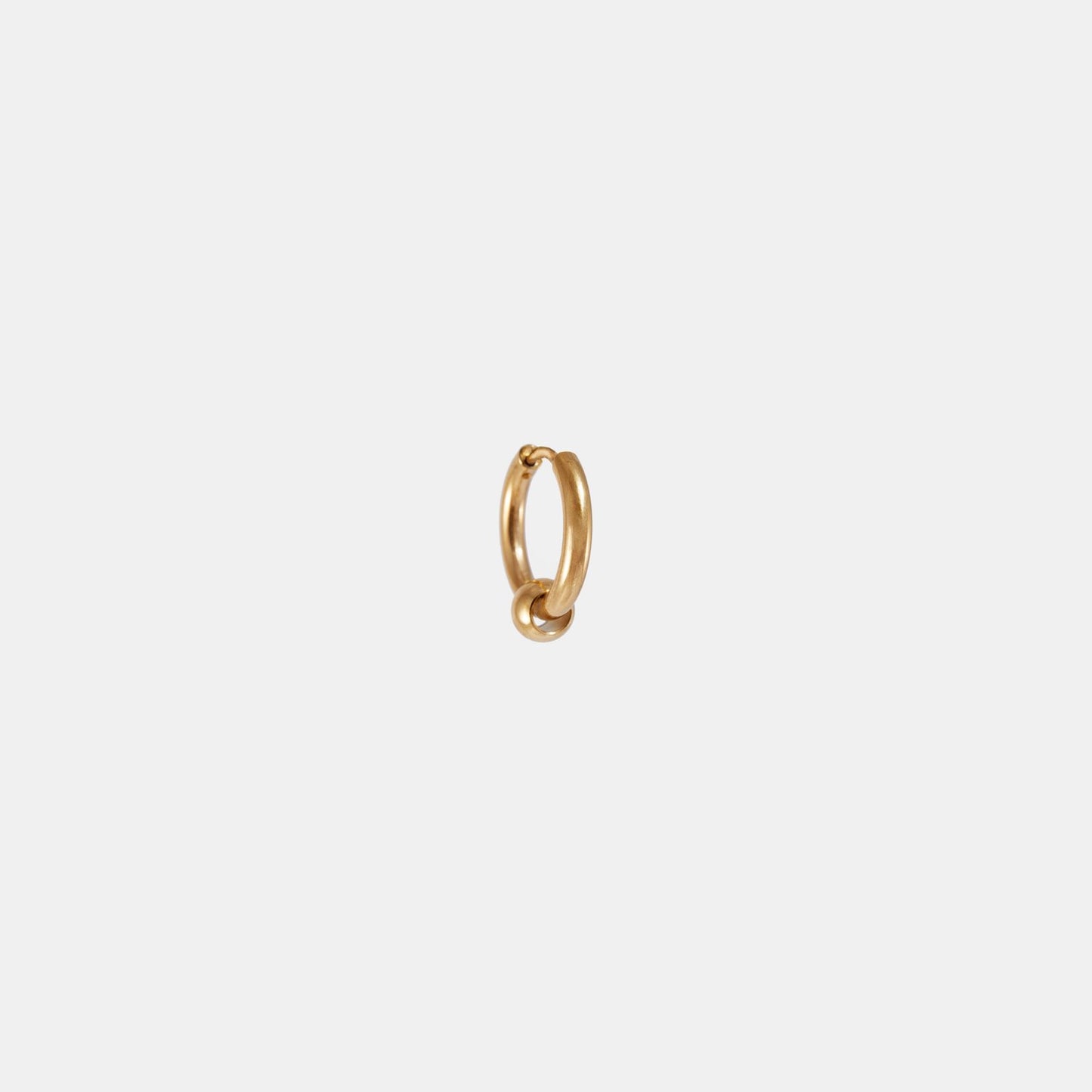 BALL BEAD HOOP EARRING Gold