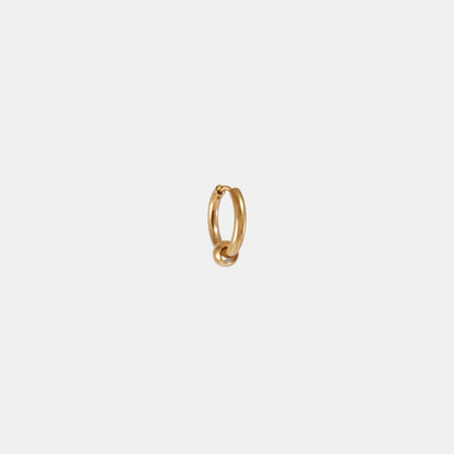 BALL BEAD HOOP EARRING Gold