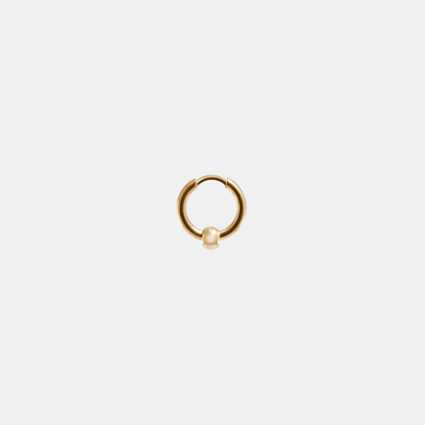 BALL BEAD HOOP EARRING Gold