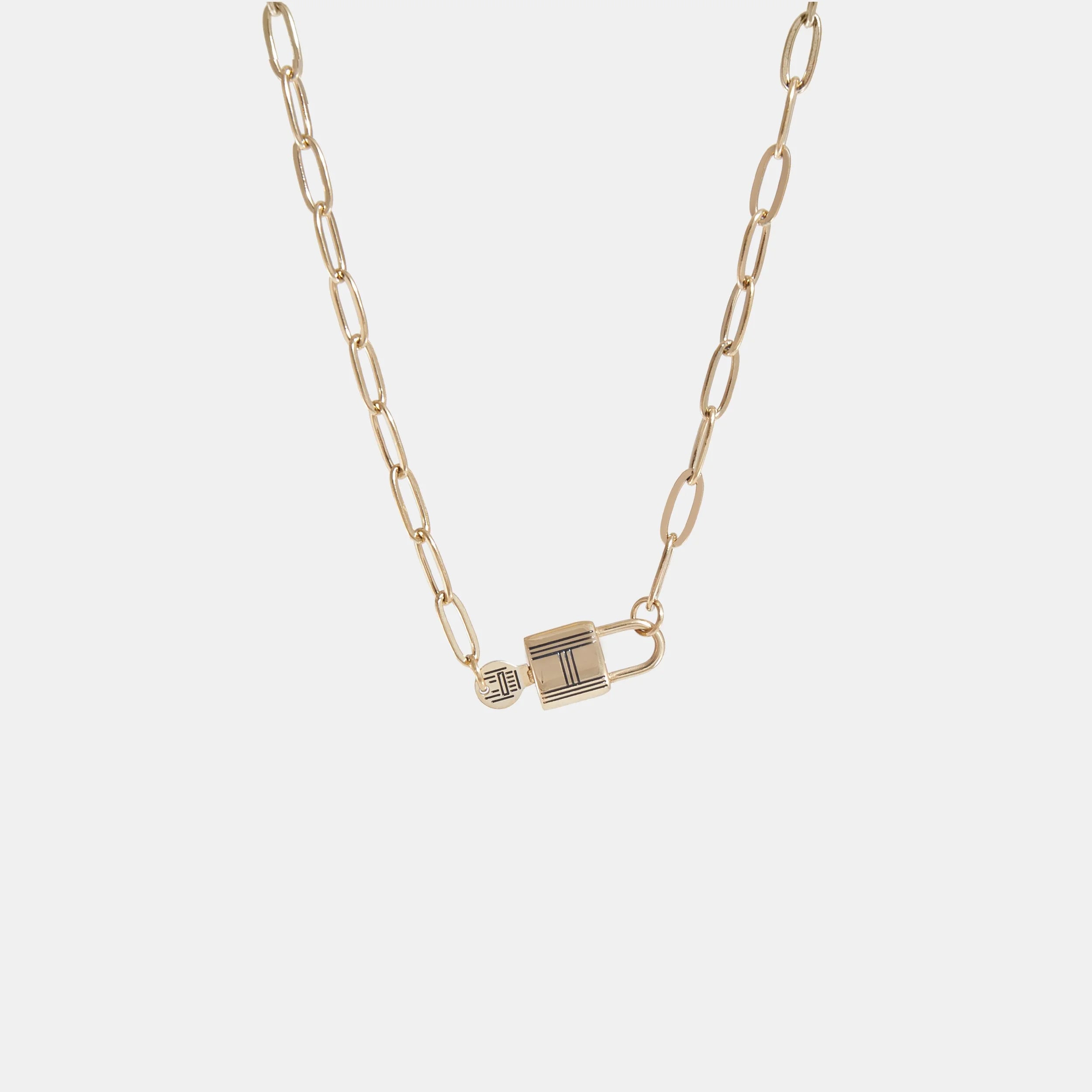 PADLOCK N' KEY CHAIN NECKLACE