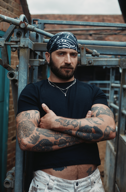 DIAMOND BARBED WIRE CHAIN NECKLACE Silver