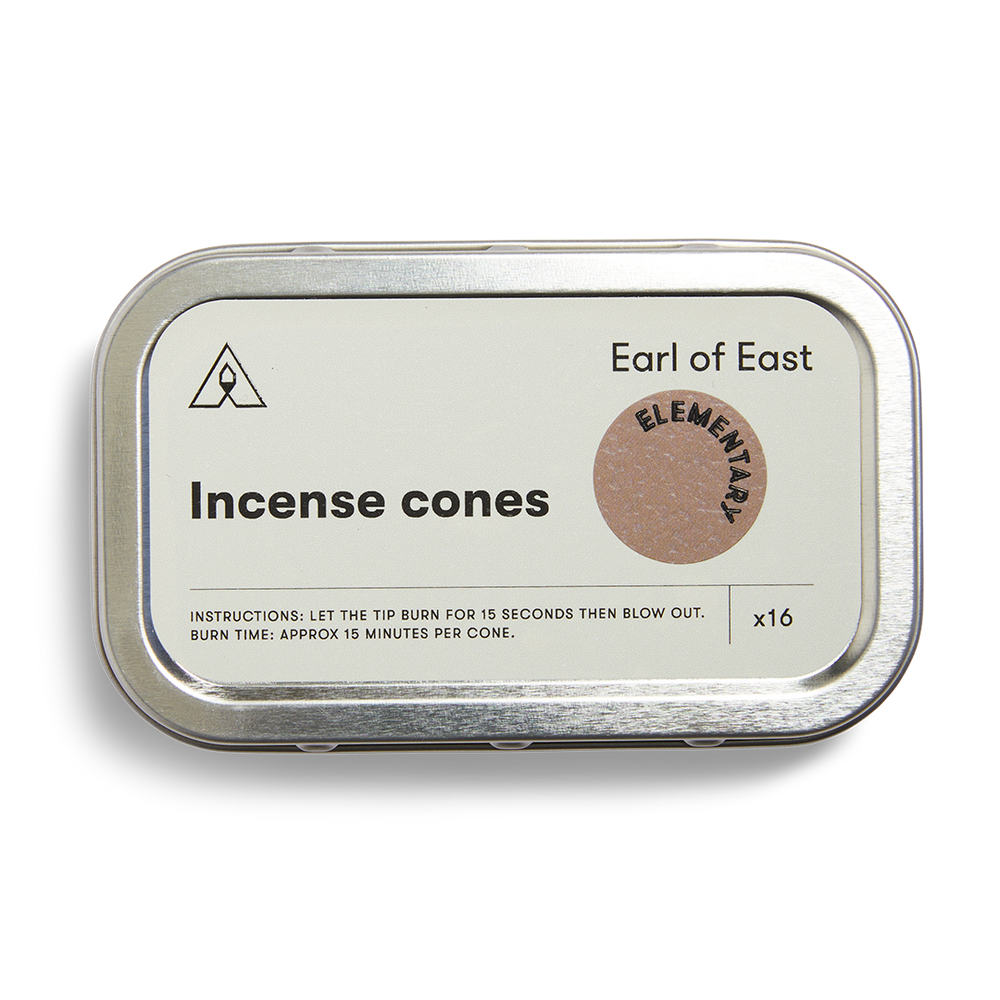 Elementary | Incense Cones 16pk | East of Earl