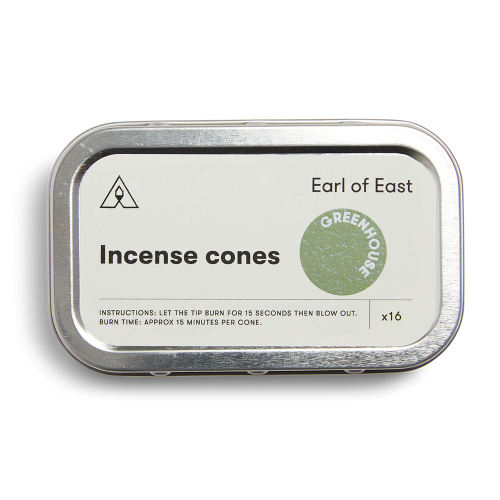 Greenhouse | Incense Cones 16pk | East of Earl