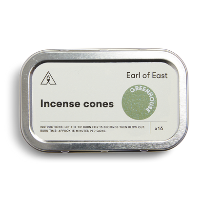 Greenhouse | Incense Cones 16pk | East of Earl