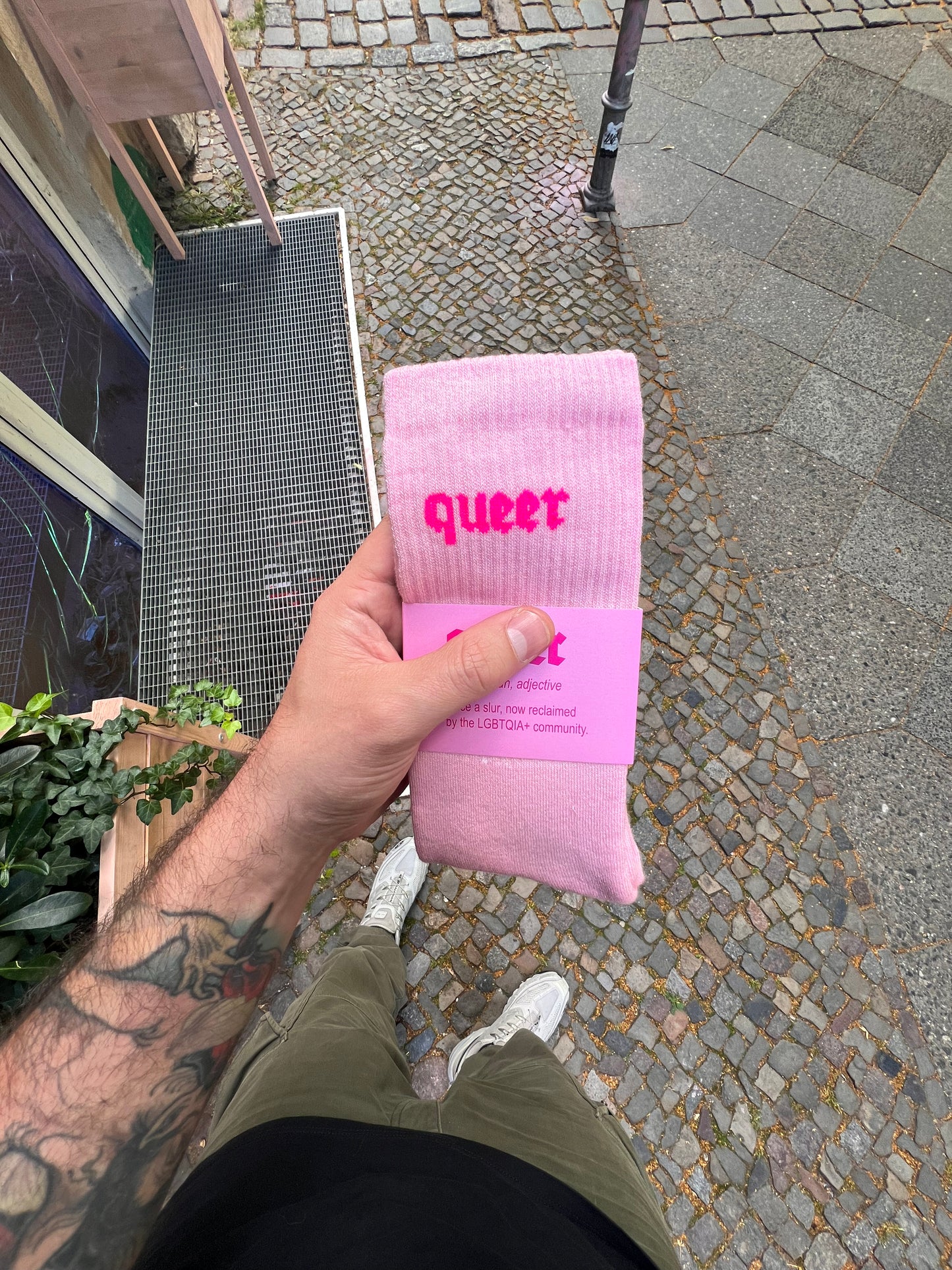 QUEER Socks Pink with Neon Pink