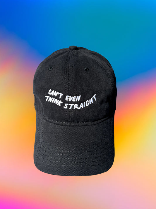 KK Cap "Can't even think straight" Black/White