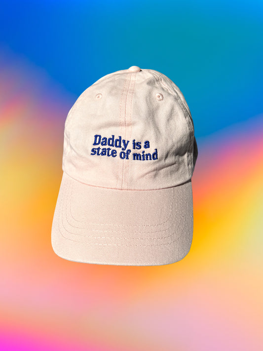 KK Cap "Daddy is a state of mind" Light Pink/Blue