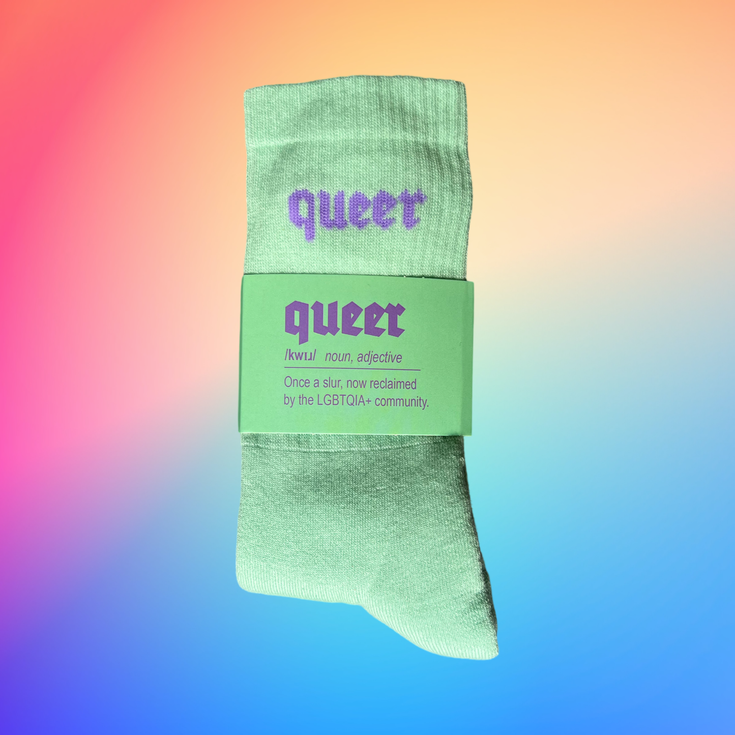 QUEER Socks mint/lilac