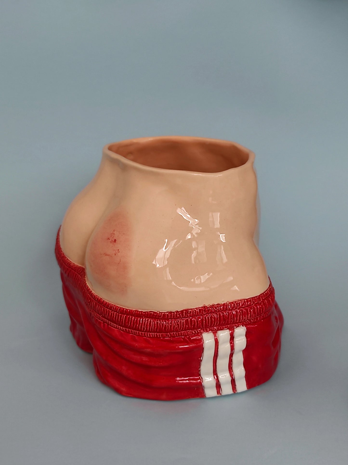 "Sportboy" Pot by Art Bazar - Red