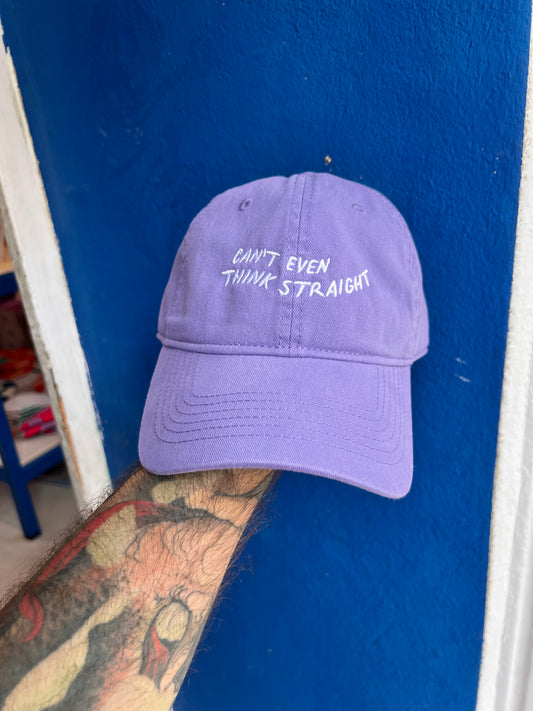 KK Cap "Can't even think straight" Lilac/White