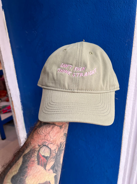 KK Cap "Can't even think straight" Sage/Pink