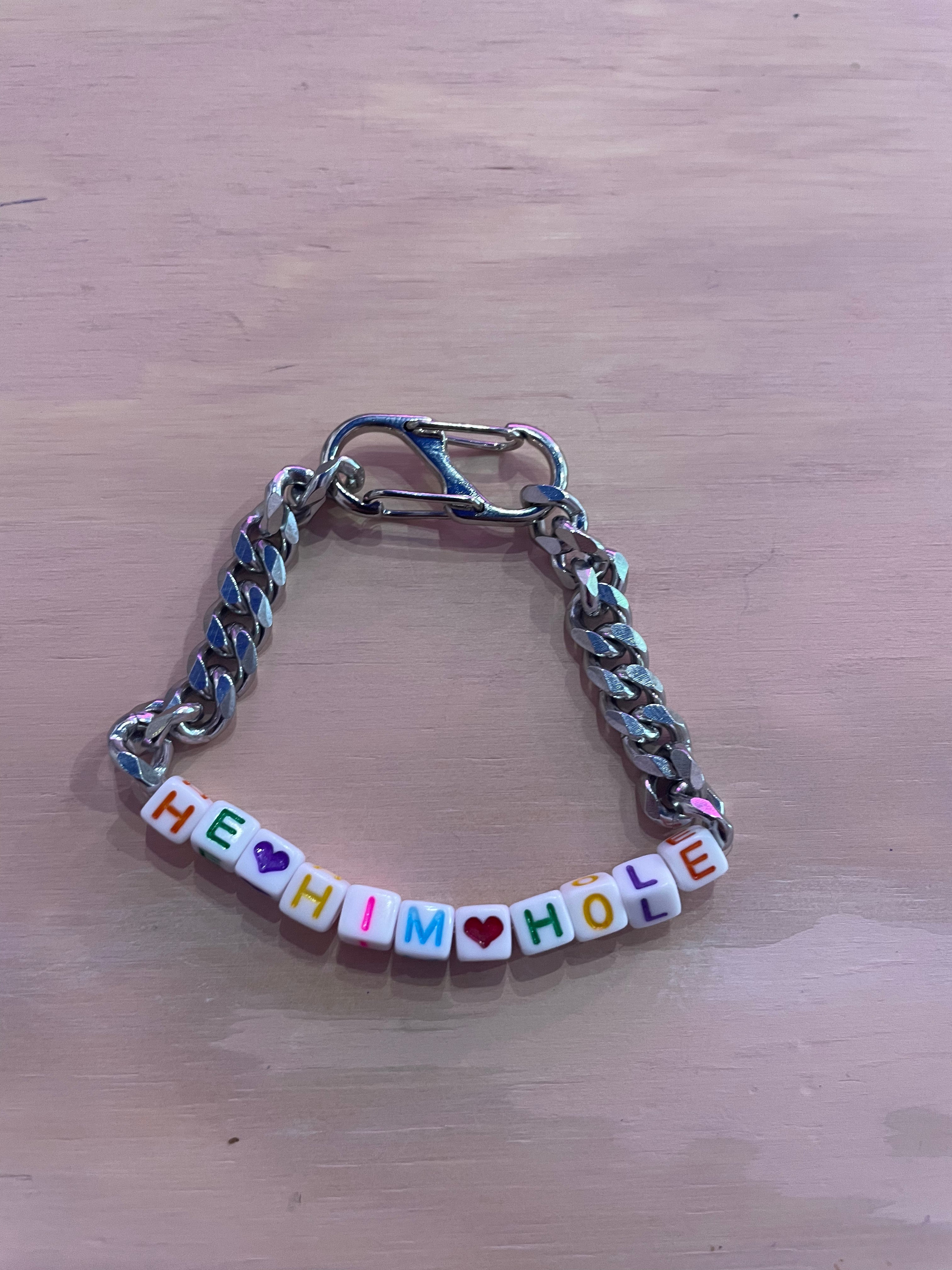Word Beads Bracelet Thick