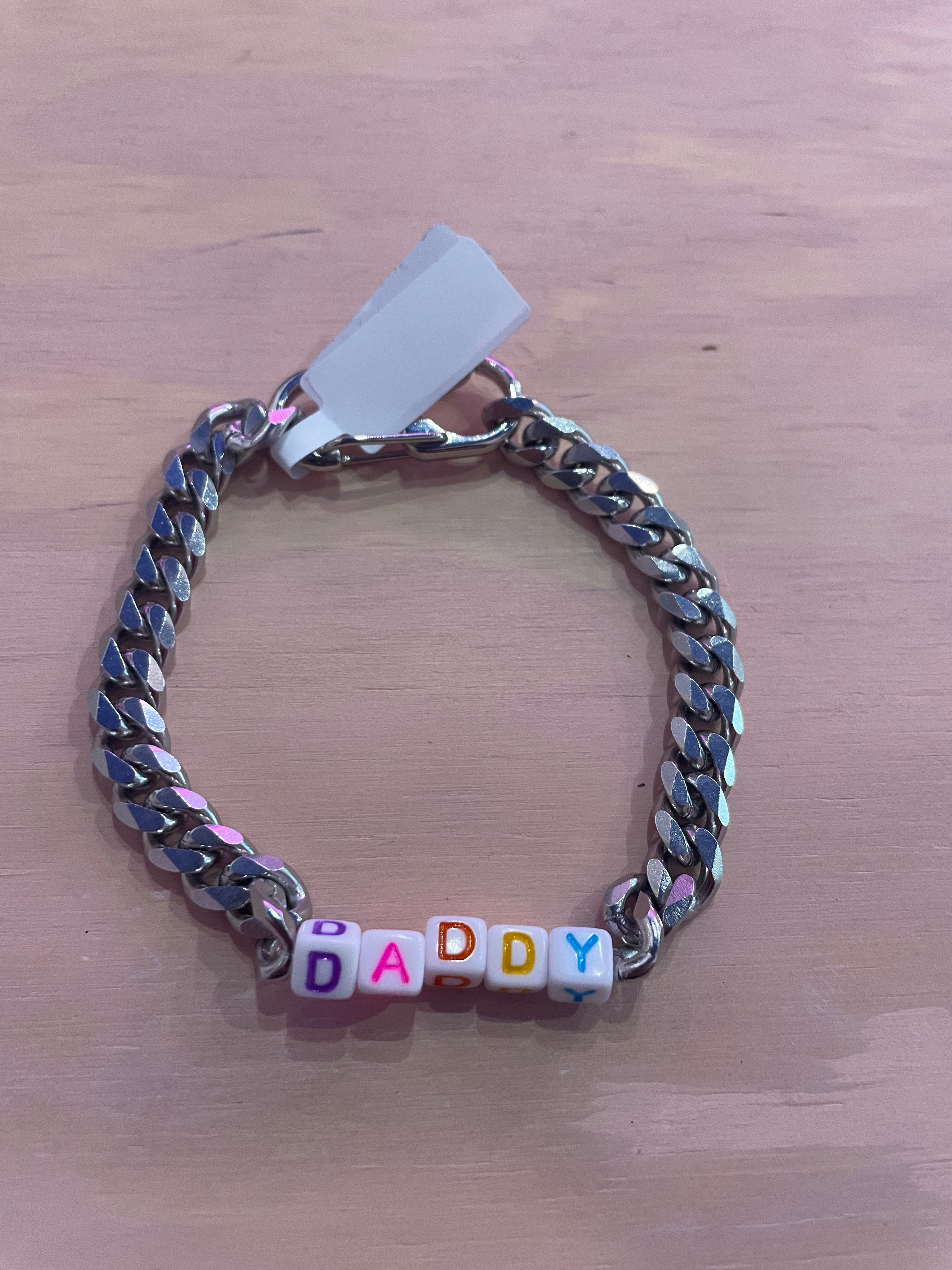 Word Beads Bracelet Thick