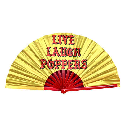KK Fan "Live Laugh Poppers" Silky