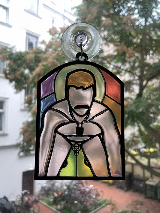 "Cage Check-in" Kinky Stained Glass Style Resin Art