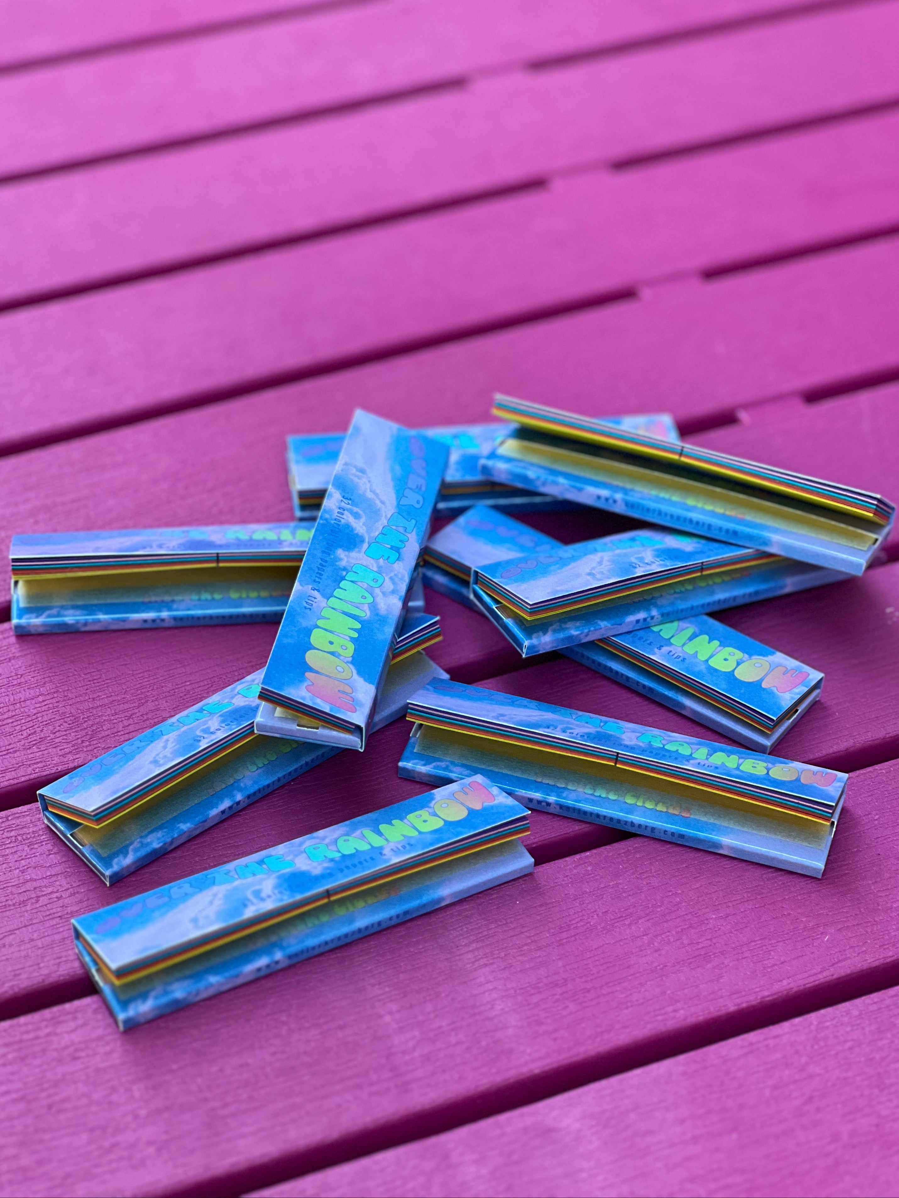 KK Long Papers "Over the Rainbow" Multicolored King Size Papers & Tips