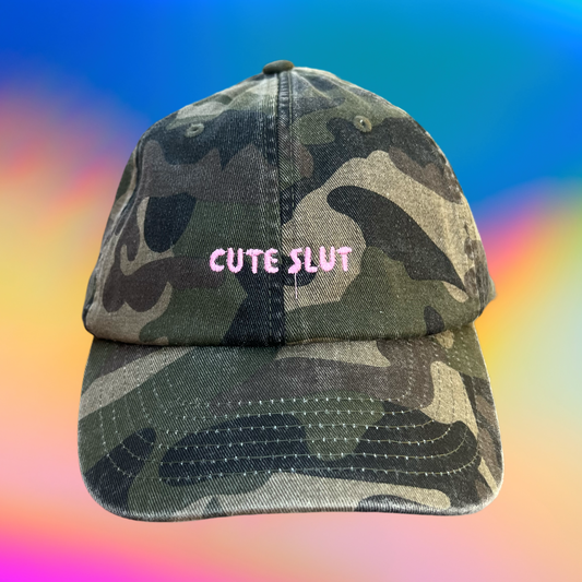 KK Cap "Cute Slut" Vintage Camo/Pink