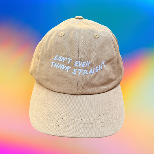 KK Cap "Can't even think straight" Sand/White