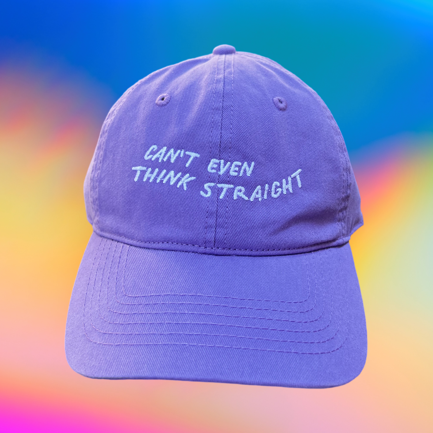 KK Cap "Can't even think straight" Lilac/White