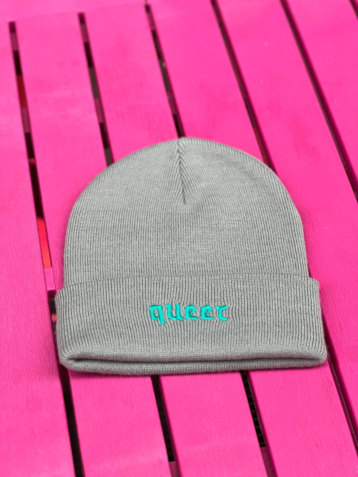 KK Beanie "queer" sage/emerald